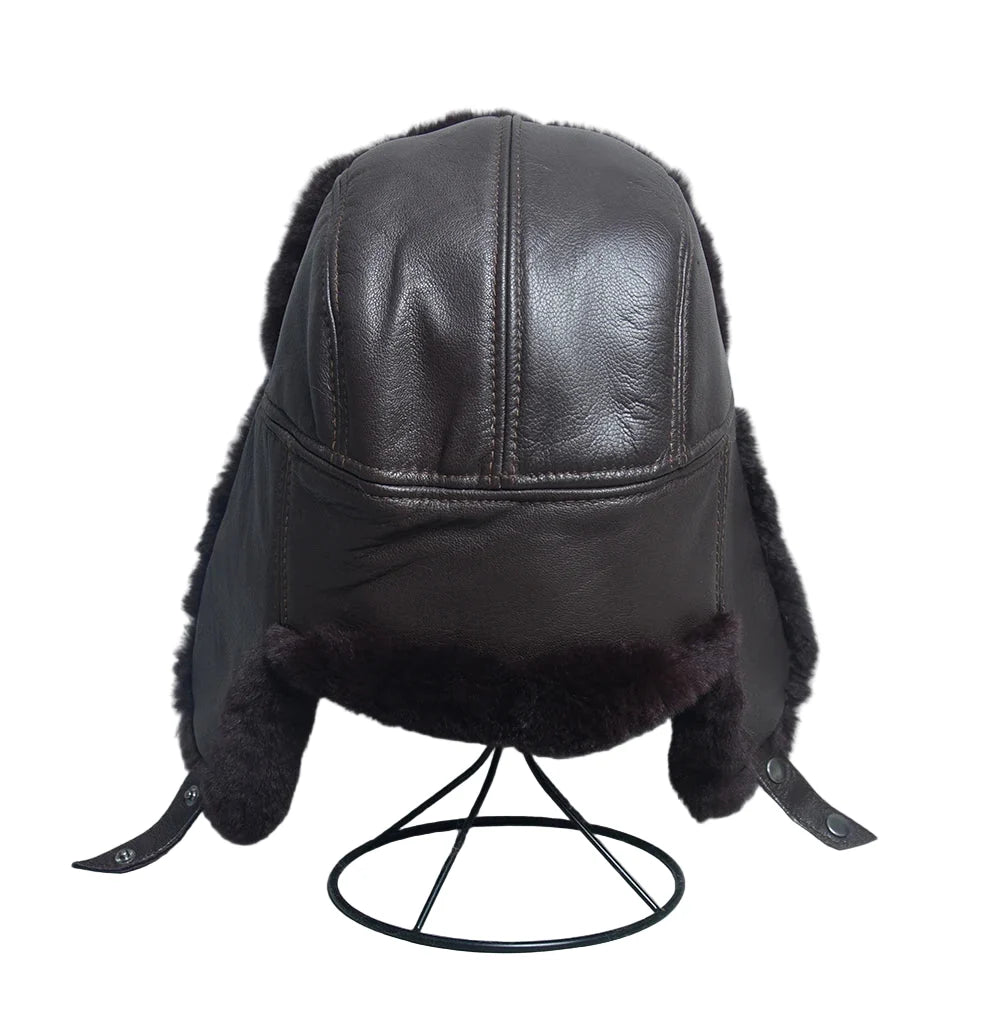 Gorki Genuine Leather Trapper Bomber Hat