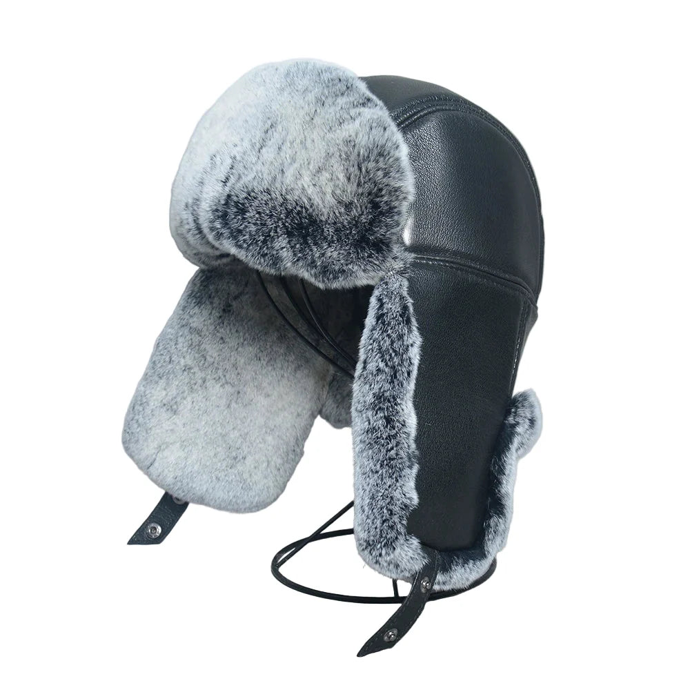 Gorki Genuine Leather Trapper Bomber Hat