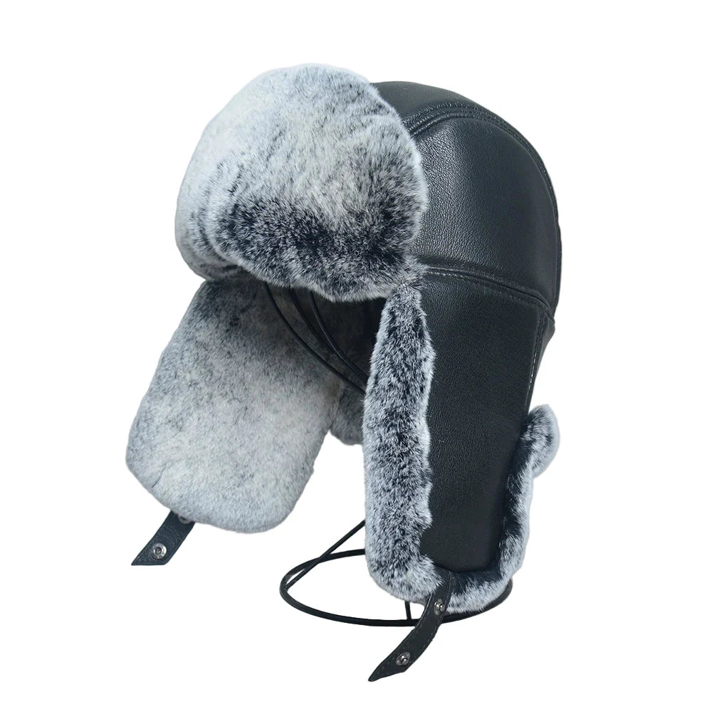 Gorki Genuine Leather Trapper Bomber Hat