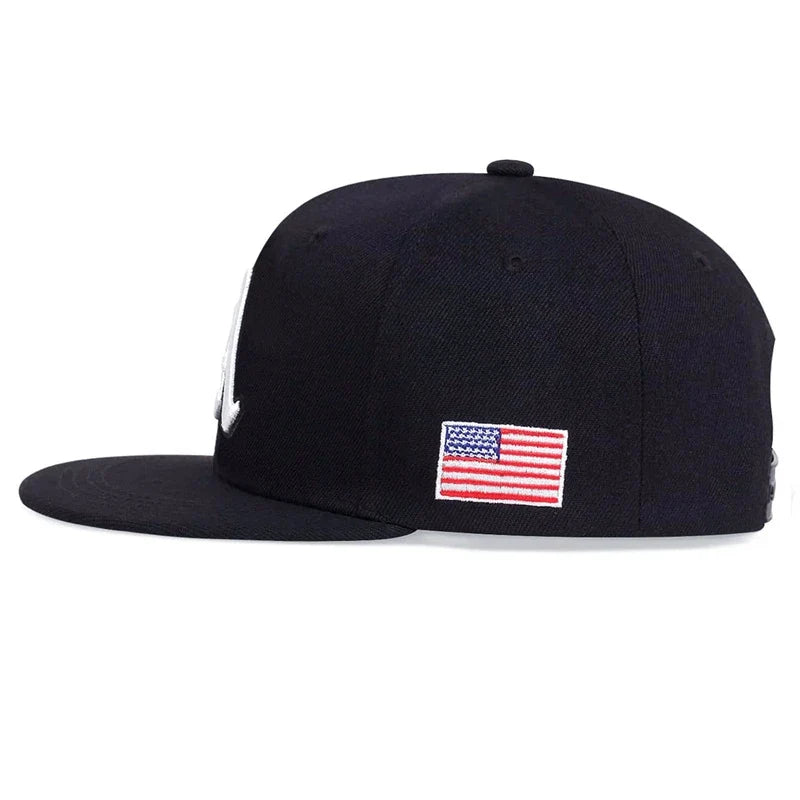 Gothic A Letter USA Snapback Cap