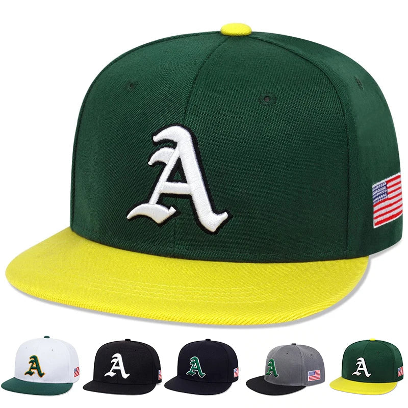 Gothic A Letter USA Snapback Cap