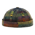 Graffiti Multicolor Painting Ripped Denim Docker Cap