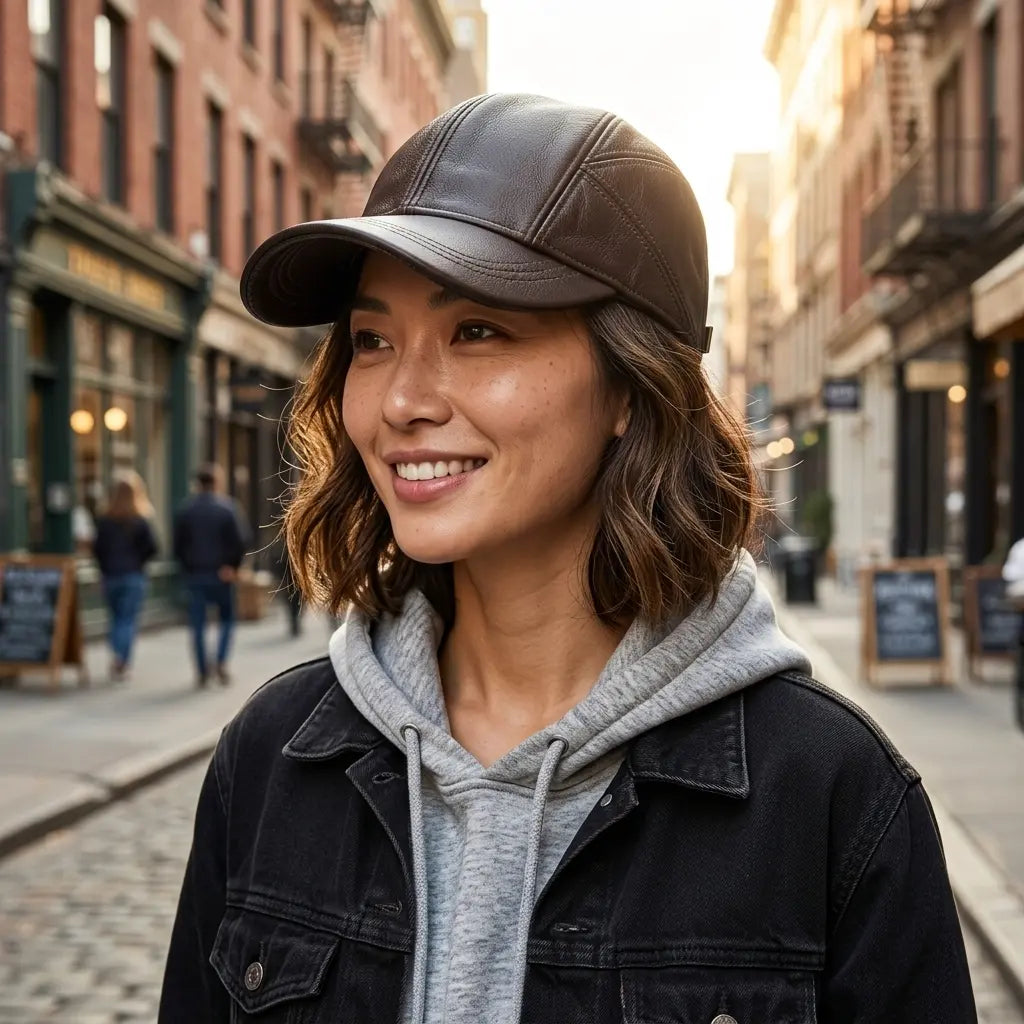Greeley Genuine Leather Baseball Cap