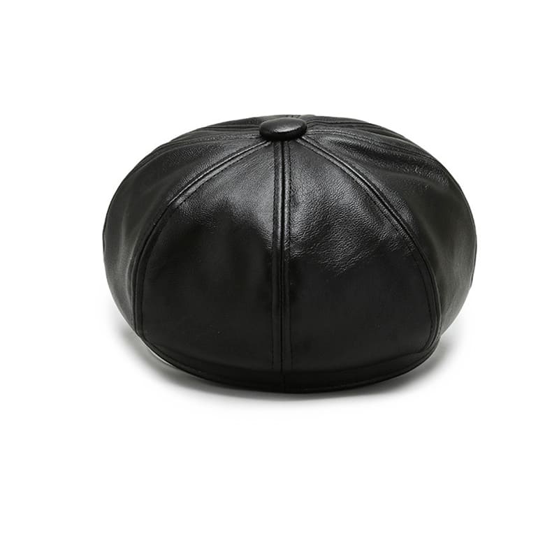 Haddington Leather Newsboy Cap