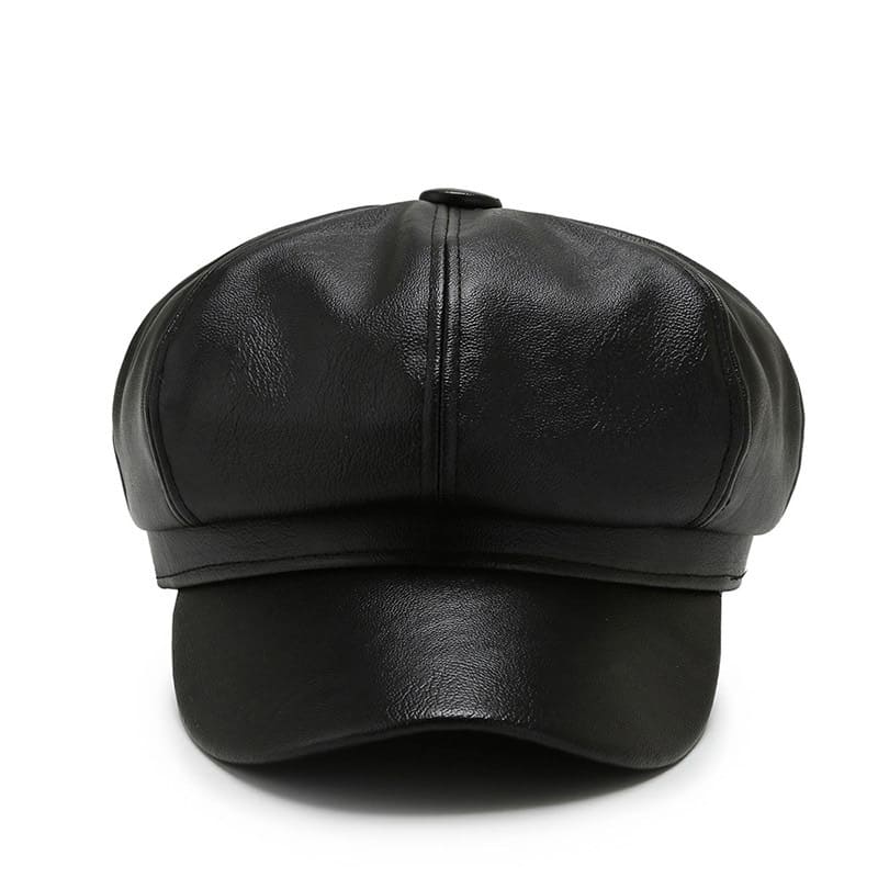 Haddington Leather Newsboy Cap