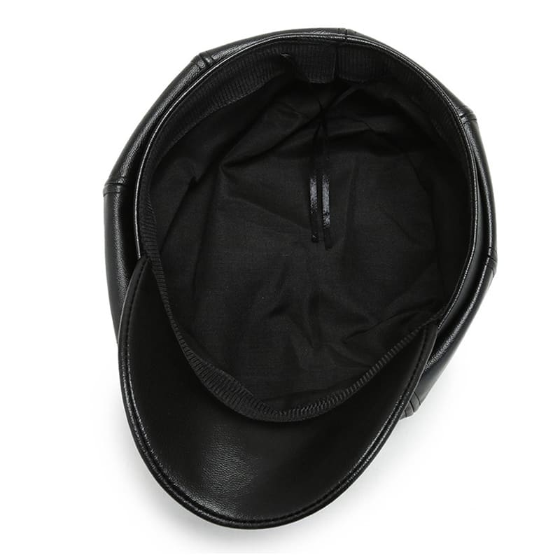 Haddington Leather Newsboy Cap