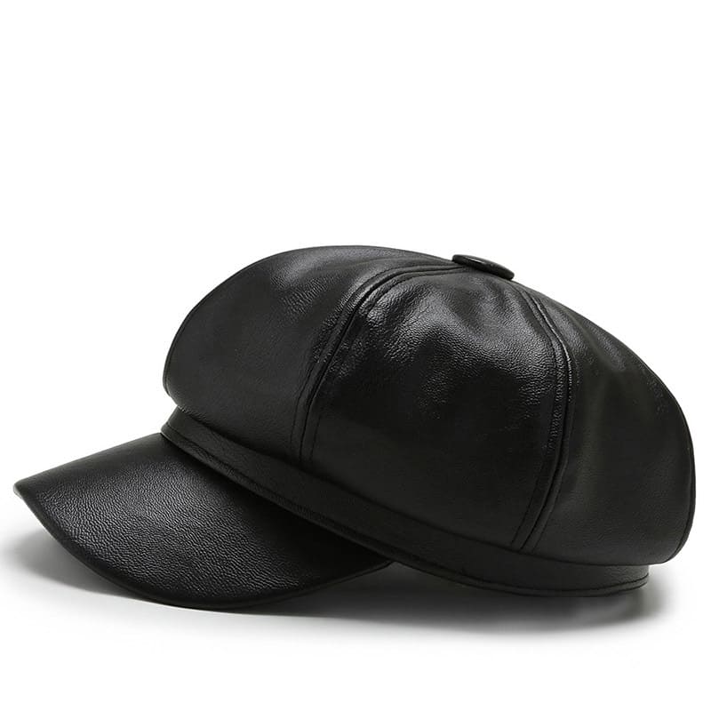 Haddington Leather Newsboy Cap