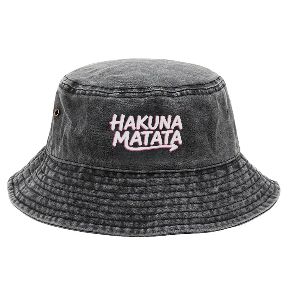 Hakuna Matata Washed Cotton Bucket Hat