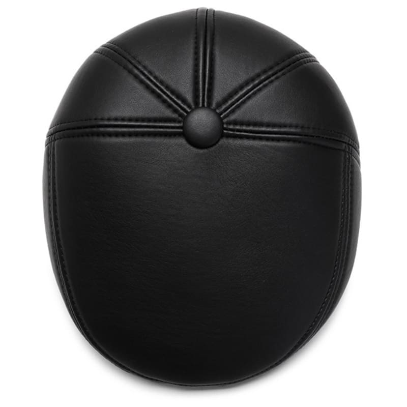 Haller Winter Leather Flat Cap