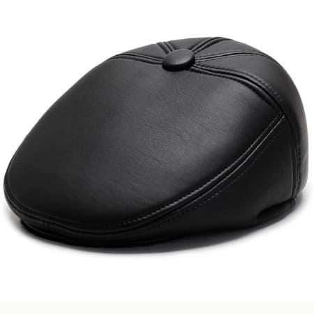 Haller Winter Leather Flat Cap