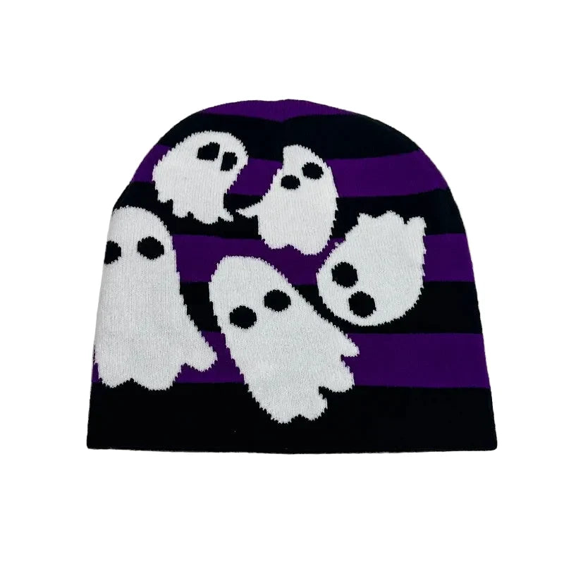 Halloween Ghosts Knitted Beanie