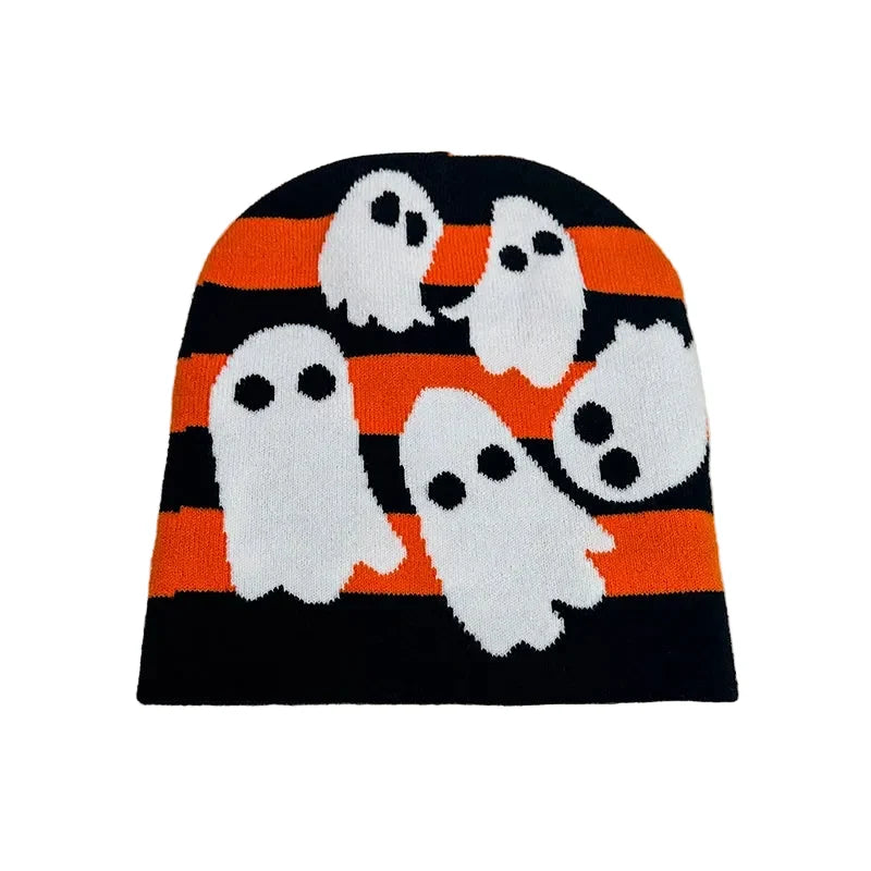 Halloween Ghosts Knitted Beanie