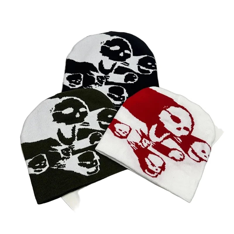 Halloween Ghosts Knitted Beanie