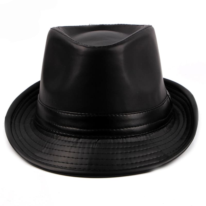 Hancock Leather Trilby Hat