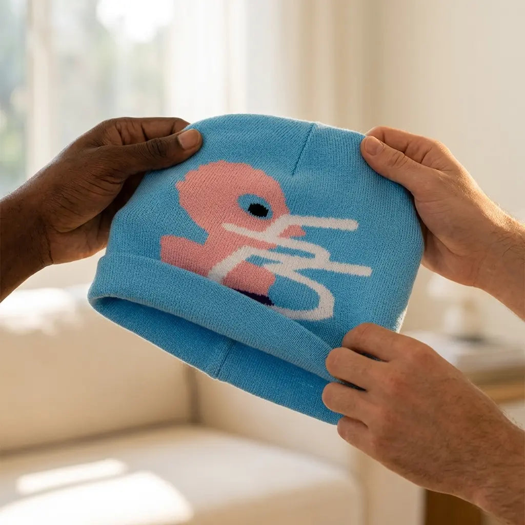 Harajuku Y2k Blue Skully Beanie