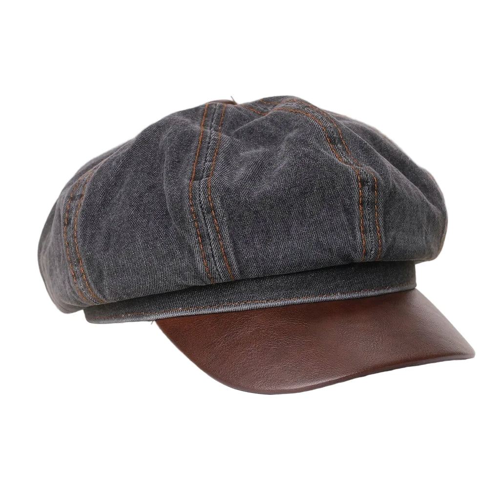 Harlington Vintage Denim Newsboy Cap
