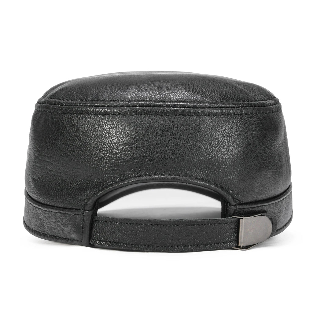 Harold Genuine Leather Army Cap