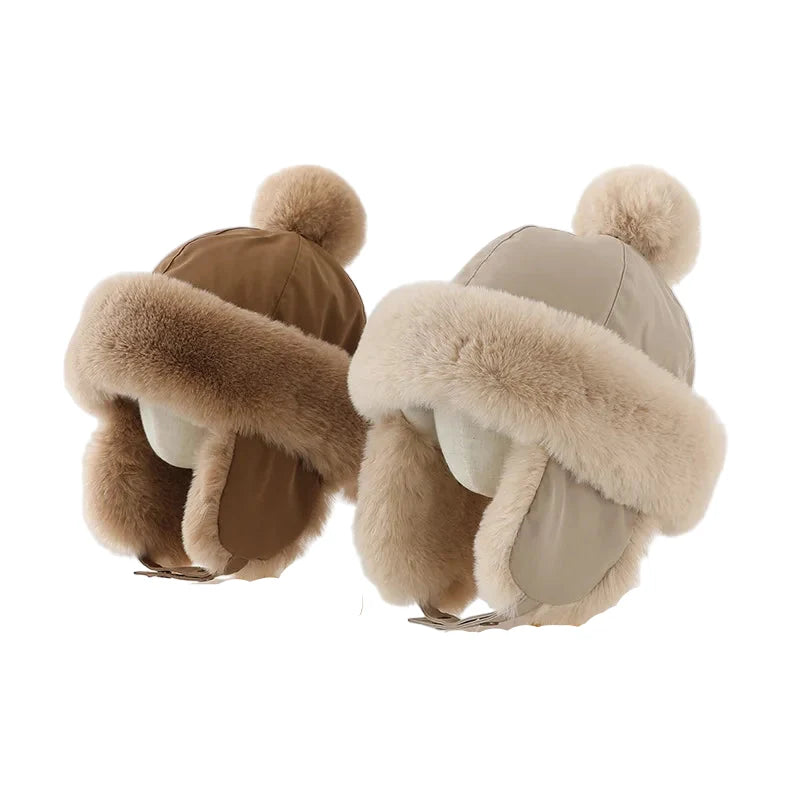 Harrison Kids Winter Plush Bomber Hat