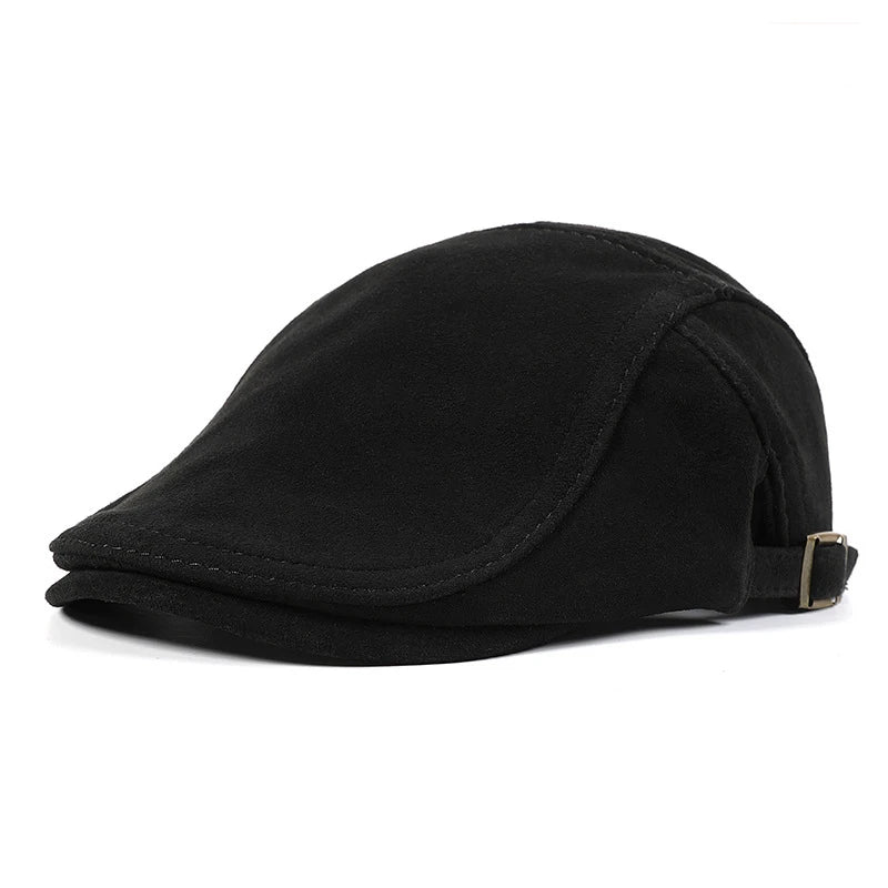 Hartford Genuine Leather Duckbill Flat Cap