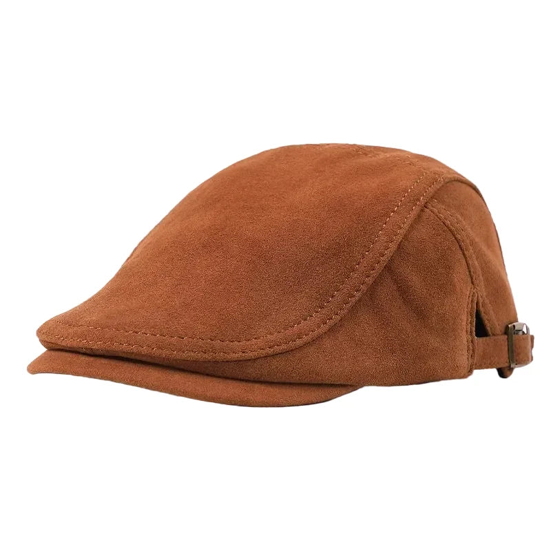 Hartford Genuine Leather Duckbill Flat Cap
