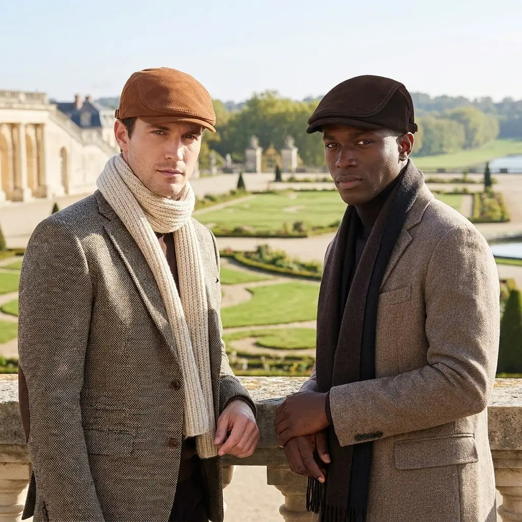 Hartford Genuine Leather Duckbill Flat Cap