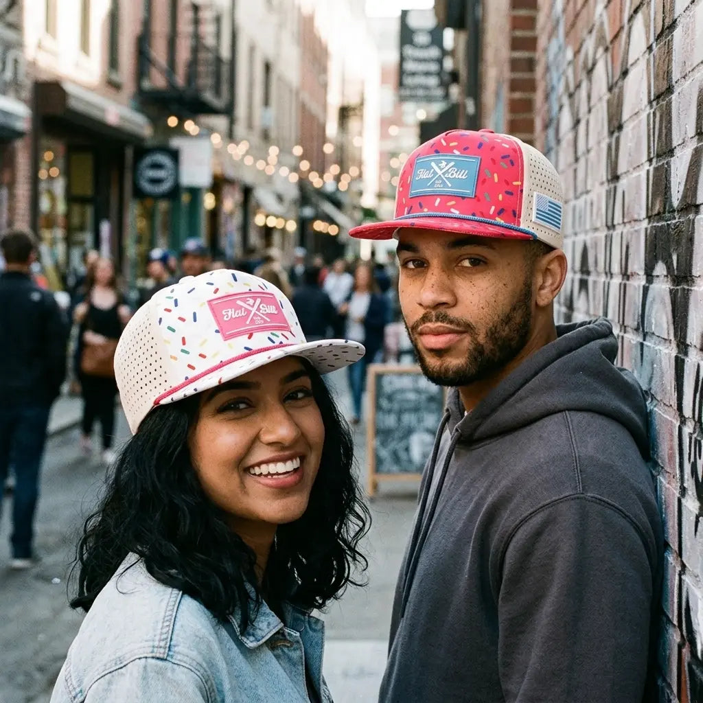Hat Bill Birthday Cake Trucker Snapback Cap