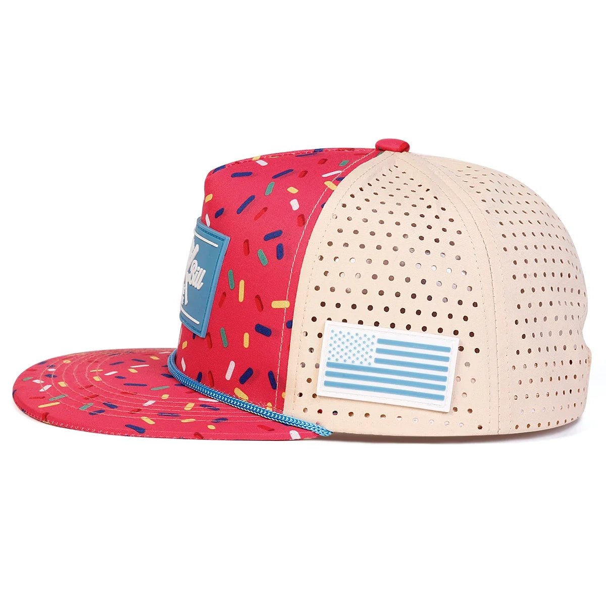 Hat Bill Birthday Cake Trucker Snapback Cap
