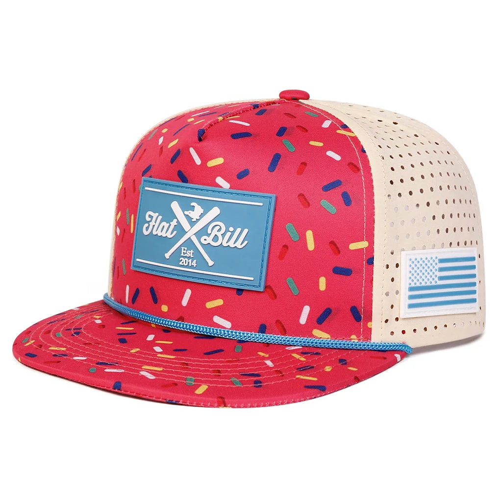 Hat Bill Birthday Cake Trucker Snapback Cap