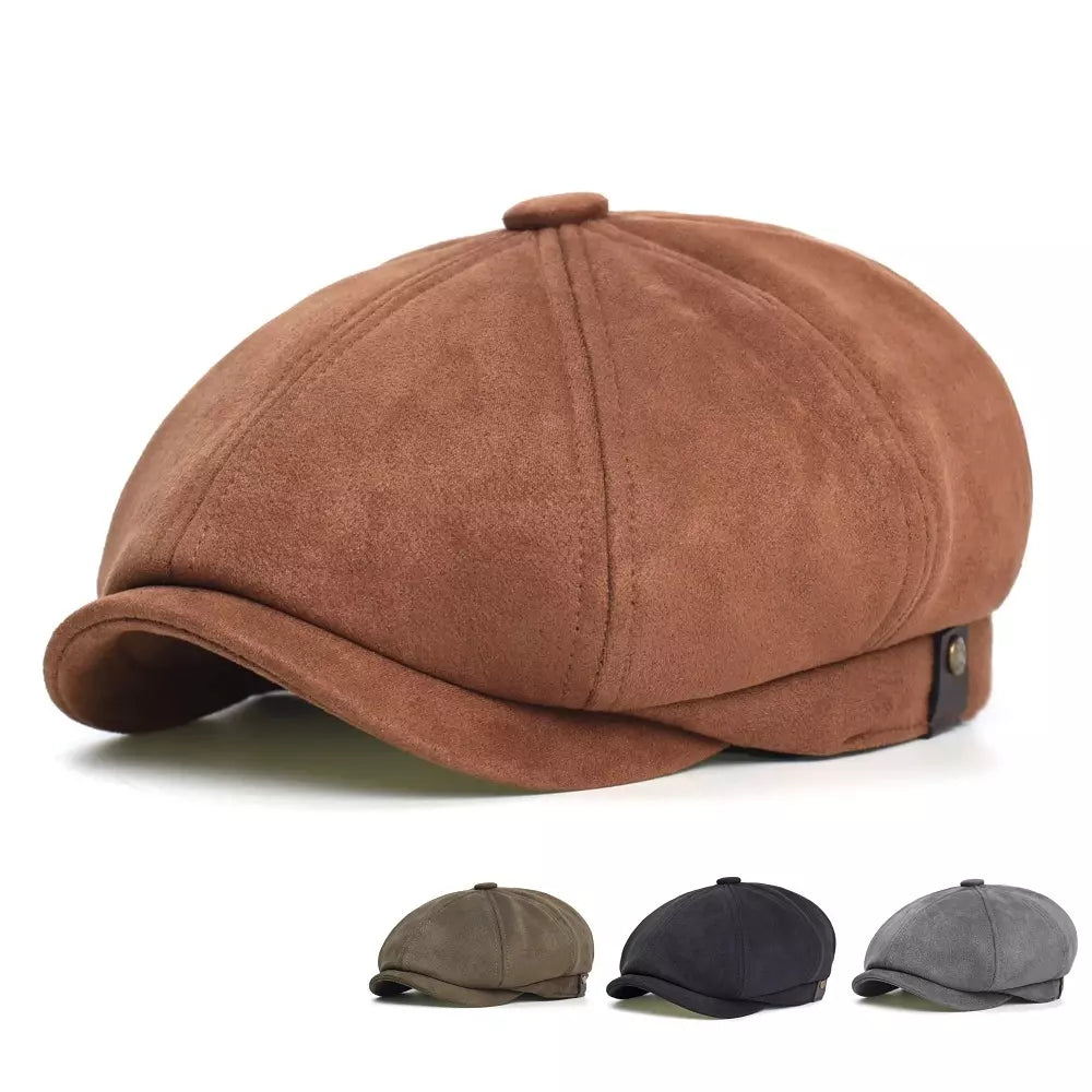 Hayton Suede Newsboy Cap