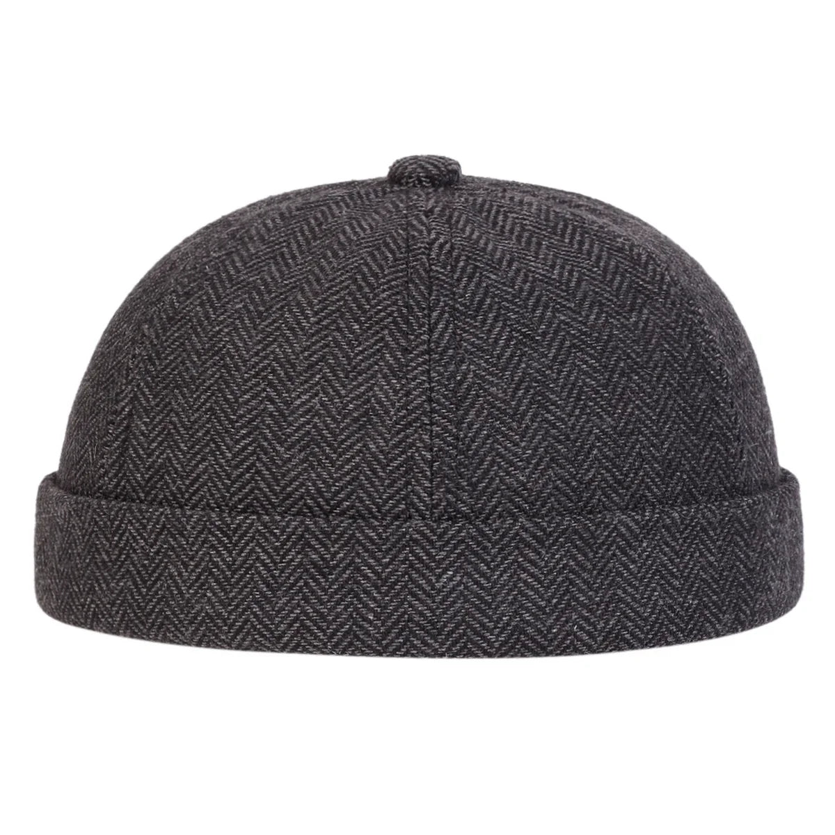 Herringbone Brimless Docker Cap