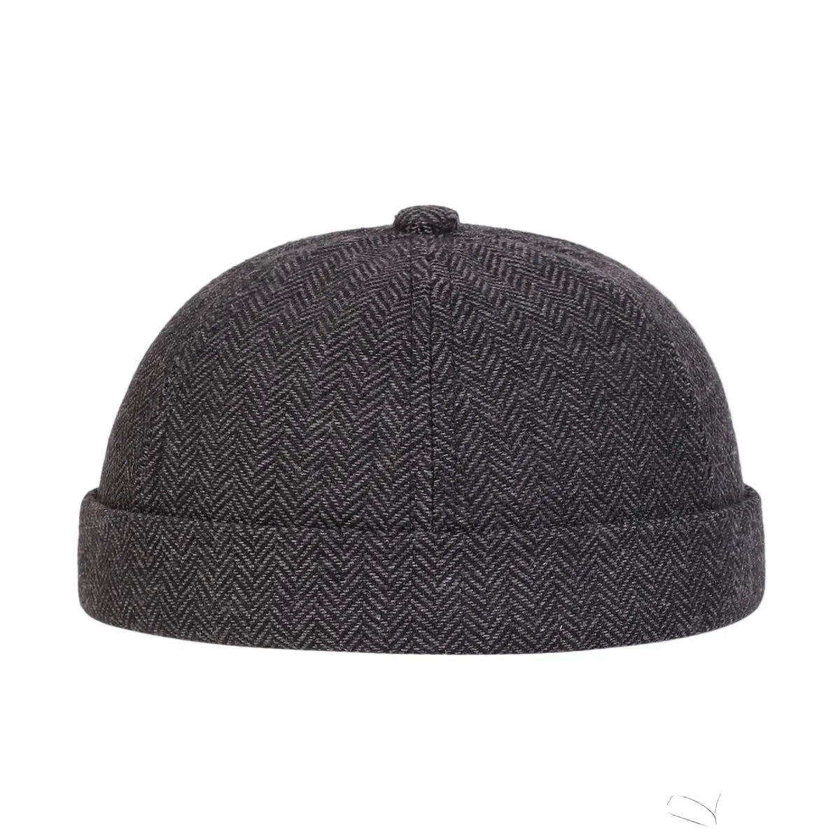 Herringbone Brimless Docker Cap
