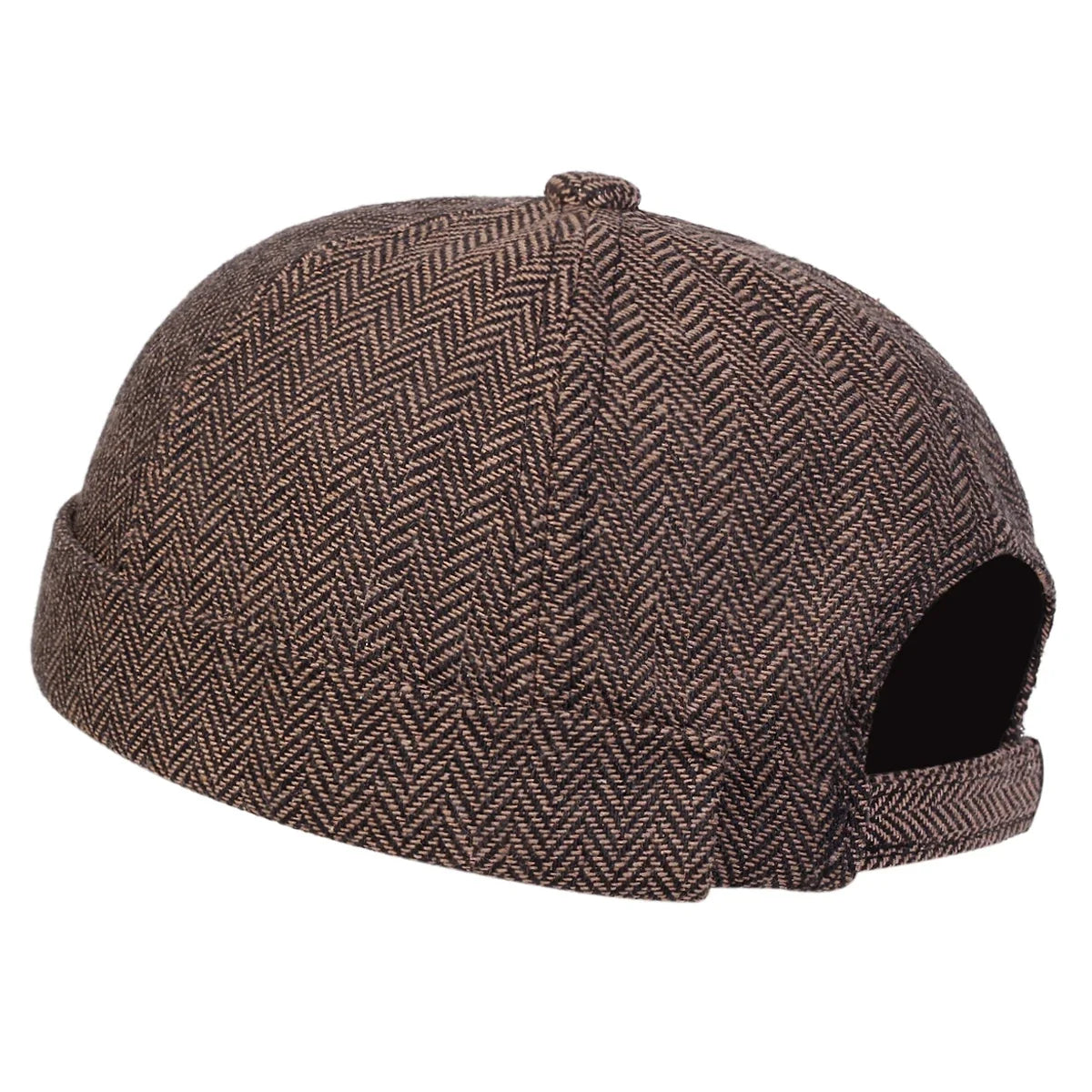 Herringbone Brimless Docker Cap