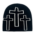 Holy Crosses Winter Knitted Beanie