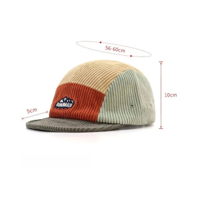 Honanmade Corduroy 5-Panels Cap