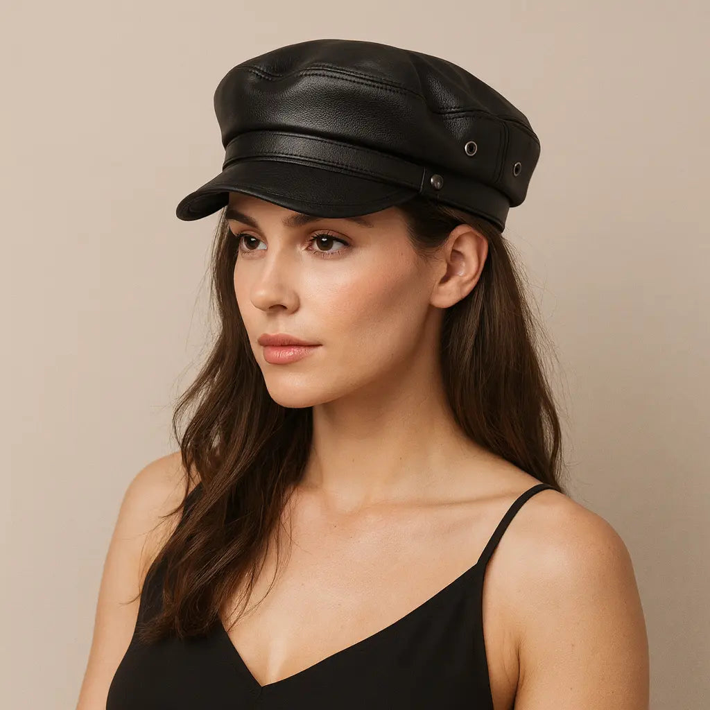 Hooker Genuine Leather Sailor Cap