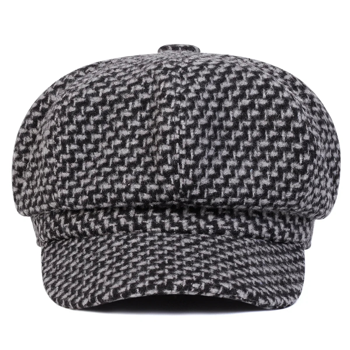 Houston Women Knitted Cotton 8-Panels Newsboy Cap