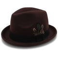 Huber Feather Wool Homburg Hat