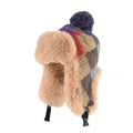 Hudson Plaid Winter Knit Bomber Hat