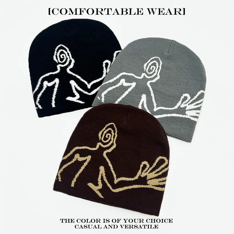 Humanoid Alien Winter Beanie