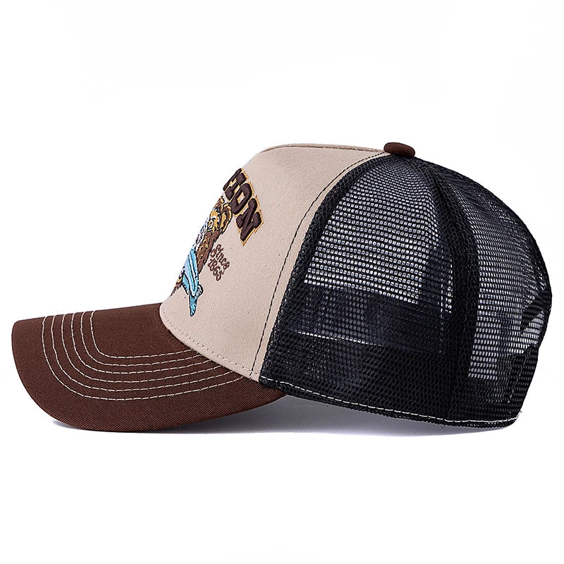 Hunting Bear Station Trucker Cap