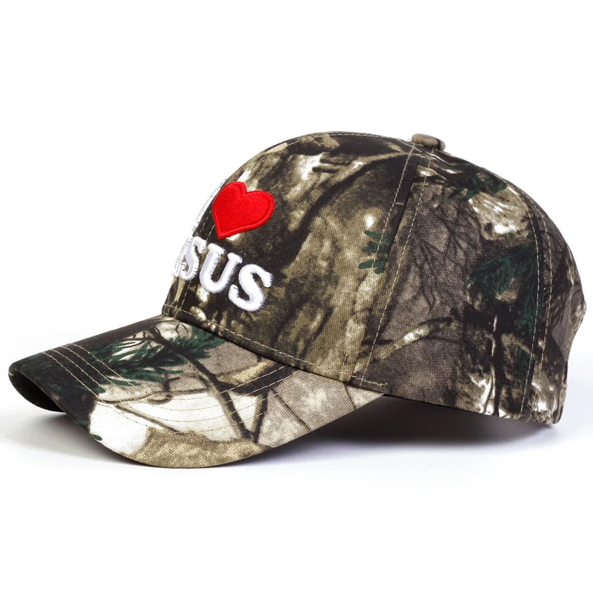 I Love Jesus Camouflage Baseball Cap