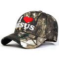 I Love Jesus Camouflage Baseball Cap