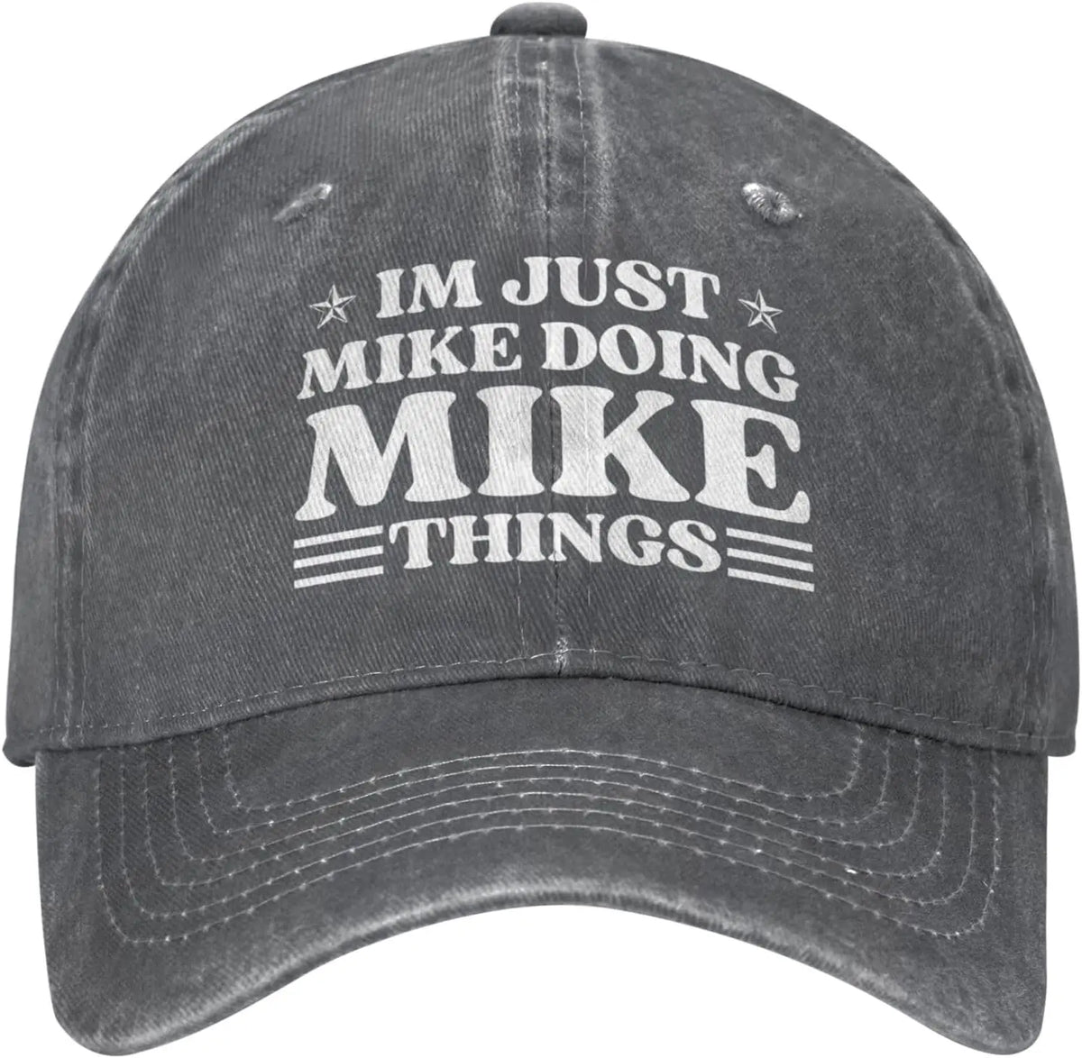 I'm Just Mike Doing Mike Things Denim Baseball Cap