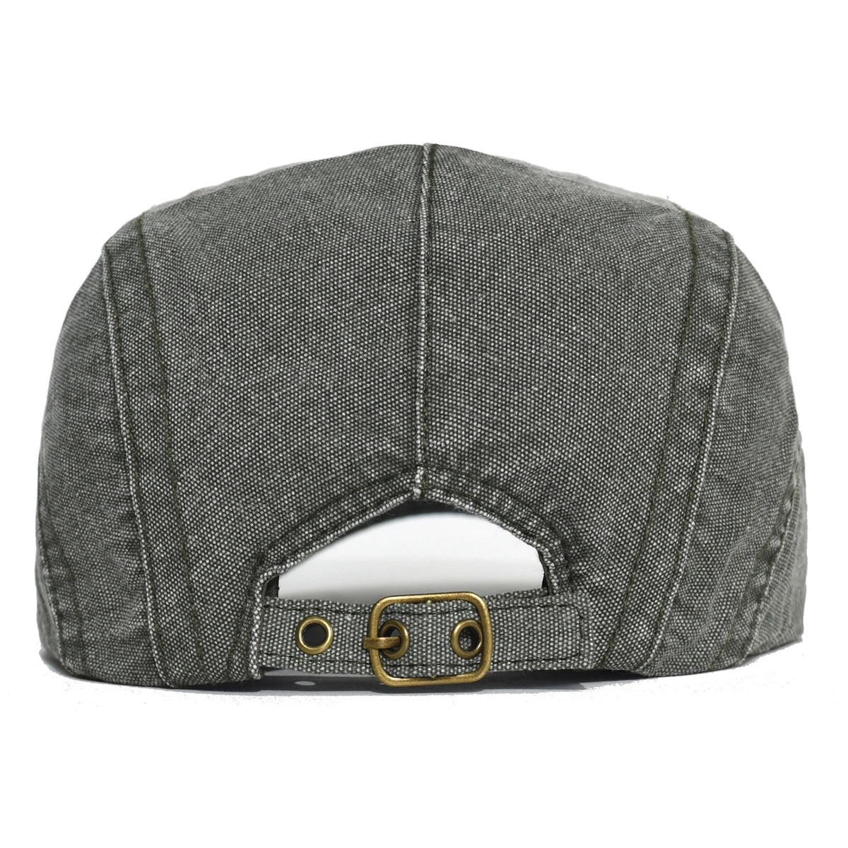 Illinois Washed Cotton Adjustable Flat Cap