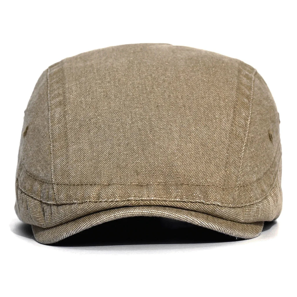 Illinois Washed Cotton Adjustable Flat Cap