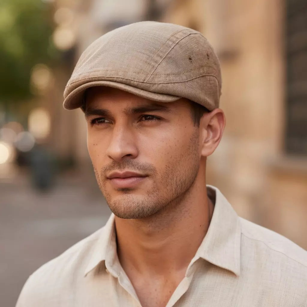 Illinois Washed Cotton Adjustable Flat Cap