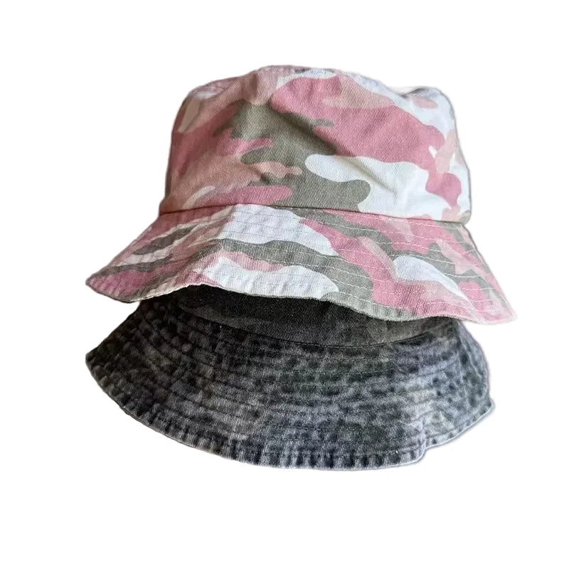 Indiana Camouflage Washed Cotton Bucket Hat