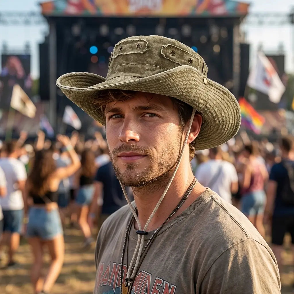 Indiana Washed Cotton Fisherman Bucket Hat