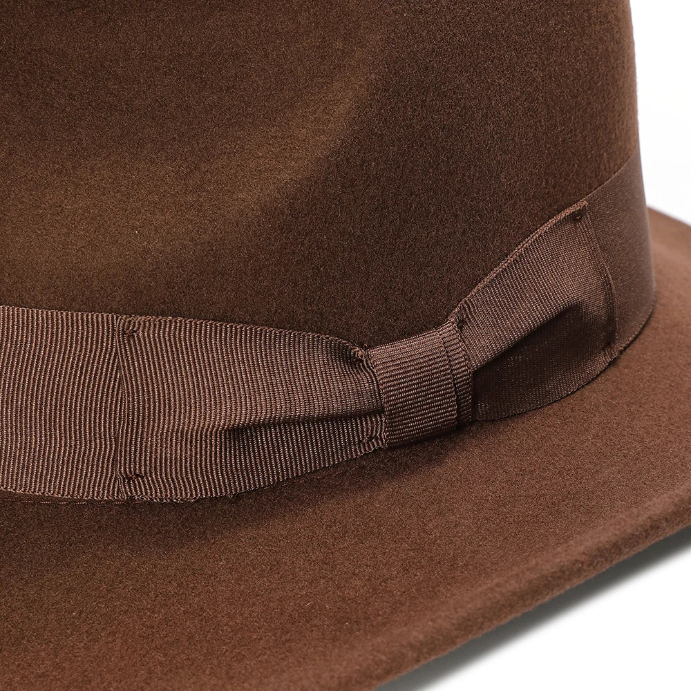 Indiana Wide Brim Brown Wool Cowboy Hat