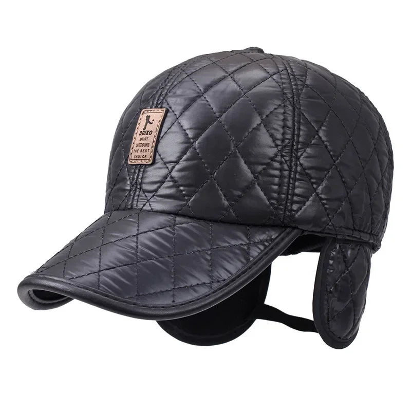 Iowa Winter Padded Waterproof Earflaps Baseball Cap